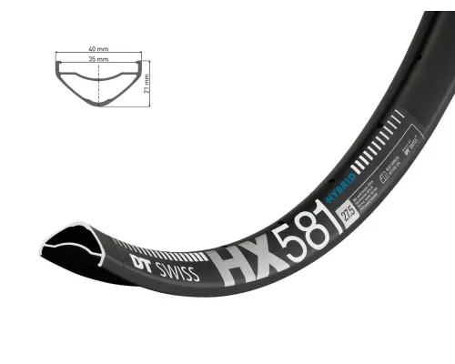 Обід DT SWISS, HX 581 DISK BRAKE, 27,5"x35 мм