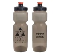 Фляга 0,8 Pridebikes GBT-558LBC Born to grind, димчаста з чорним (арт. BOT-51-15)