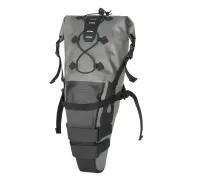 Сумка підсідельна туристична Green Cycle Roll Top, 11л, сіра з чорним (арт. BIB-45-80)