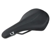 Сідло Green Cycle Comfort Foam 162, сталеві рейки, чорне (арт. SAD-88-21)