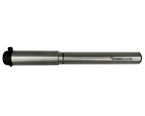 Мінінасос Green Cycle GPM-1871A алюмінієвий з манометром, Presta + Schrader, 120psi