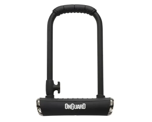Замок U-подібний Onguard Pitbull STD, розмір скоби 115 x 230мм, товщина 14мм. 4 ключі + 1 з підсвічуванням, чорний