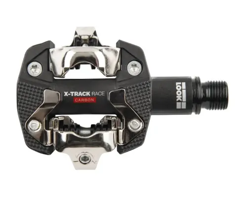 Педаль Look X-TRACK RACE CARBON, карбон, вісь chromoly 9/16", чорна