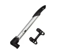 Мінінасос Green Cycle GPM-219 алюмінієвий, presta+schrader, 120psi, срібло