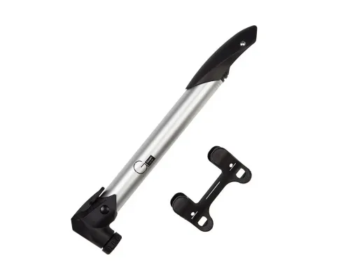Мінінасос Green Cycle GPM-219 алюмінієвий, presta+schrader, 120psi, срібло