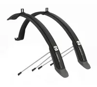Комплект крил 28" SIMPLA Ubiquit SDS 45mm, з бризковиками, чорні