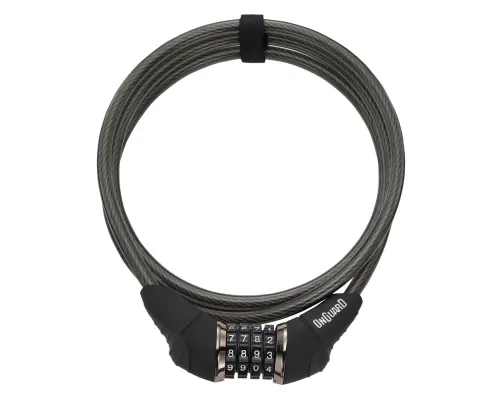 Замок Onguard AKITA, кодовий на 4 цифри, трос 185см х 10мм, чорний