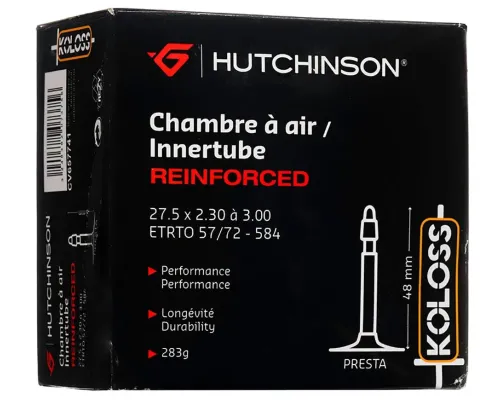 Камера Hutchinson CH 27,5 X2, 30/3,00 FV (велоніпель), 48 MM RF