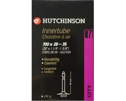 Камера Hutchinson CH 700X28-35 VF (велоніпель) 48 MM