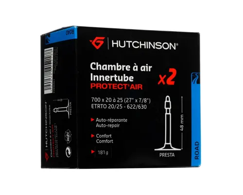 Набір камер з герметиком Hutchinson CH LOT 2 700X20-25 VF (велоніпель)