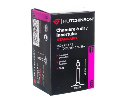 Камера Hutchinson CH 650X28-42 VF (велоніпель) 48 MM