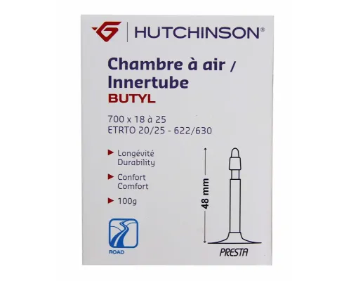 Камера Hutchinson CH 700X18-25 VF (велоніпель) 48 MM