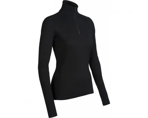 Футболка з довгим рукавом Icebreaker, BF 150 LS Atlas Zip, black, S