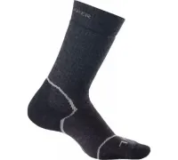 Шкарпетки жіночі Icebreaker, Hike + Lite Crew, jet melange/silver/black, M