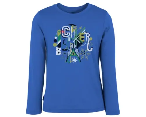 Футболка з довгим рукавом Icebreaker Kids LS Wilderness cadet/chatreuse, 8