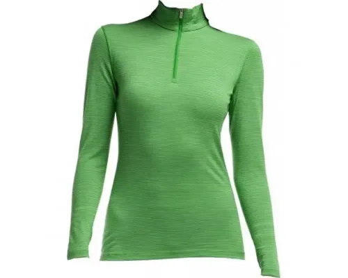 Кофта жіноча Icebreaker, BF 200 Oasis LS Half Zip Stripe, frond, L