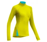 Футболка із довгим рукавом Icebreaker, Pace LS Half Zip, chartreuse/glacier, XS, (арт.100 406 701 XS)