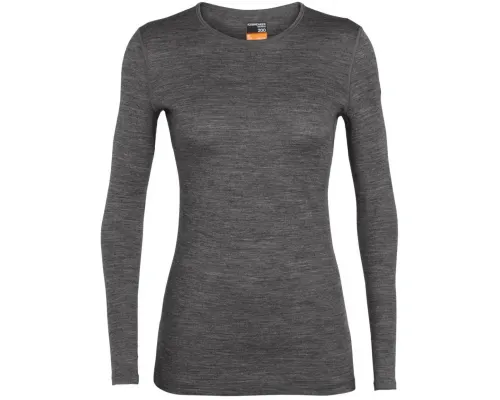 Жіноча футболка Icebreaker, Oasis LS Crewe Gritstone HTHR, S