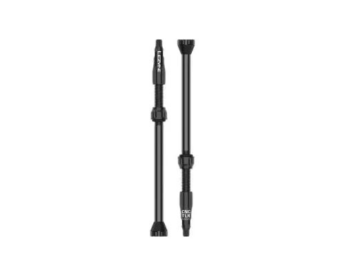Комплект ніпелів Lezyne CNC TLR Valves 80mm (2 ПК) чорний
