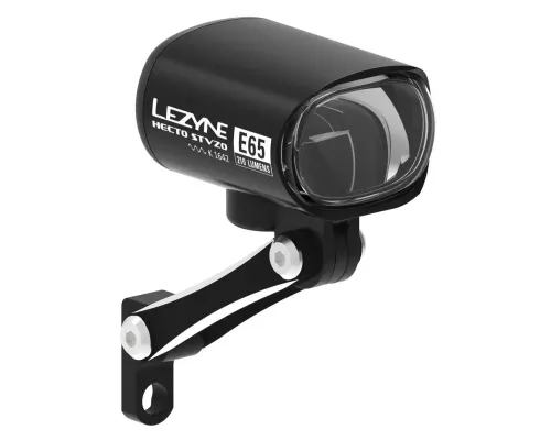 Велофара для електровелосипеда Lezyne EBIKE HECTO STVZO E65 Чорний 210 люменів