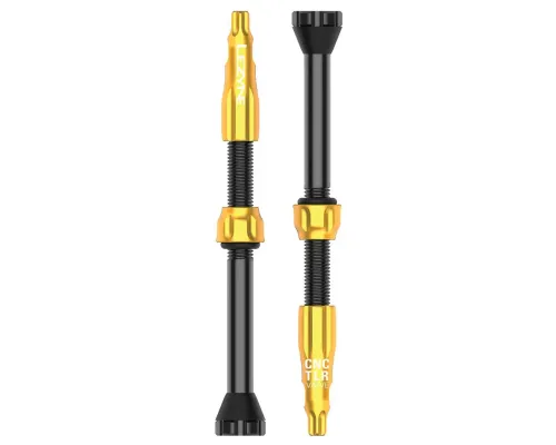 Комплект ніпелів CNC TLR Valves 60mm чорно-золотистий