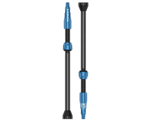 Комплект ніпелів Lezyne CNC TLR Valves 80mm (2 ПК) чорно-синій