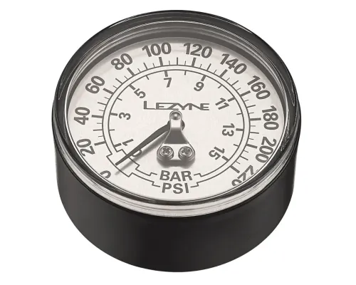 Манометр Lezyne 220 PSI Gauge 2.5" сріблястий