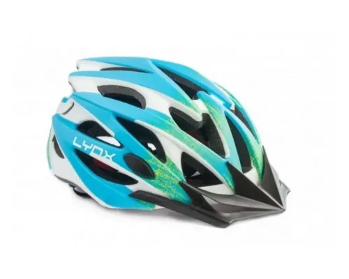 Шолом велосипедний LYNX ValeDiSole Matt blue/white, L (58-61 см)