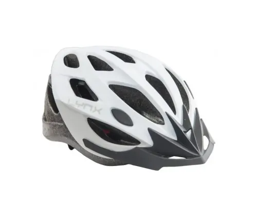 Шолом велосипедний Lynx Whistler Matt White Grey, M