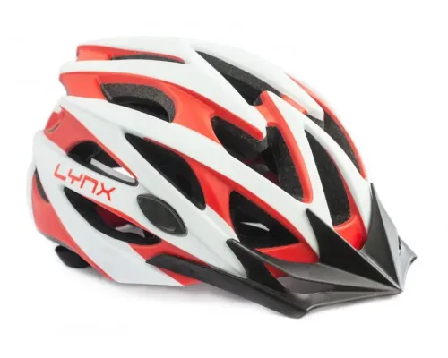Шолом LYNX ValeDiSole-W-L Matt white/red L (58-61 см)