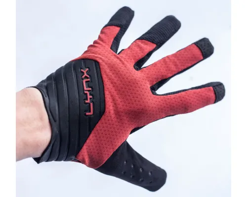 Велорукавички LYNX Expert Long Red M