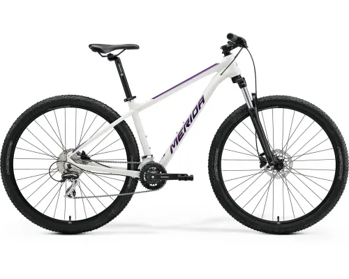 Велосипед гірський MERIDA, BIG.NINE 20-2X, WHITE(PURPLE), 2023, XL