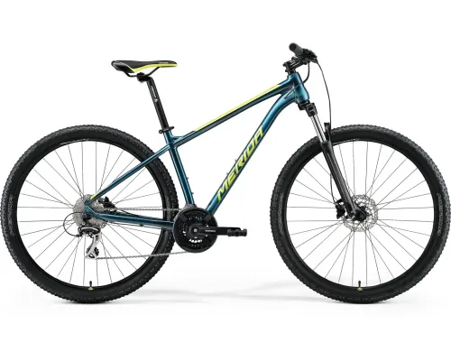 Велосипед гірський MERIDA, BIG.SEVEN 20-3X, TEAL-BLUE(LIME), 2023, L