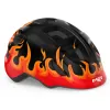 Шолом дитячий MET HOORAY black flames glossy XS (46-52)