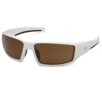 Окуляри захисні відкриті Venture Gear Pagosa White (bronze) Anti-Fog, коричневі (3ПАГО-Б50)
