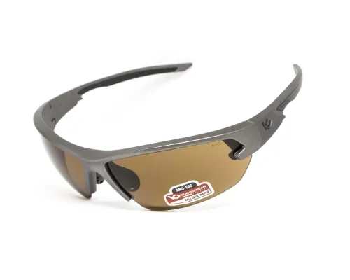 Захисні очки Venture Gear Tactical Semtex 2.0 Gun Metal (bronze) Anti-Fog, коричневі в оправі кольору "темний металік"