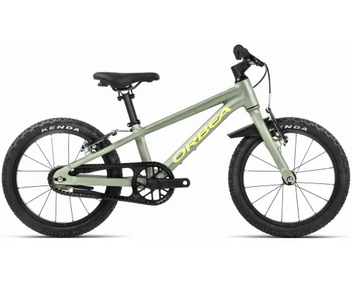Велосипед 16" Orbea MX 16 (2025) metallic green artichoke matt/yellow matt