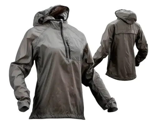 Вітровка-дощовик жіноча RaceFace Nano 1/4 Zip сірий L