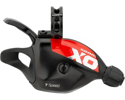 Лівий перемикач Sram X01 DH Rear Trigger Shifter, 7 швидкостей, чорно-червоний