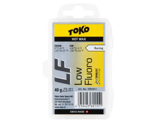 Віск Toko для лиж та сноубордів LF Hot Wax yellow 40g