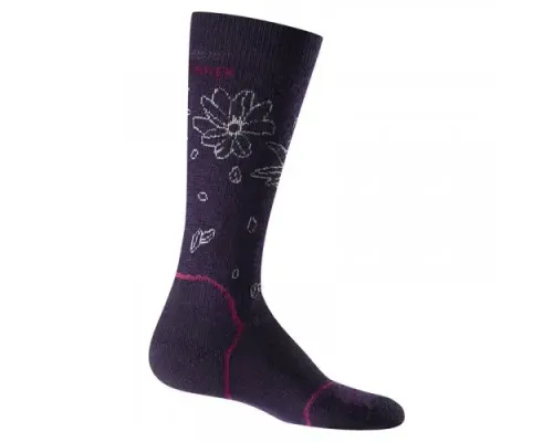 Носки жіночі Icebreaker, Hike + Medium Crew, lotus/magenta/cognac