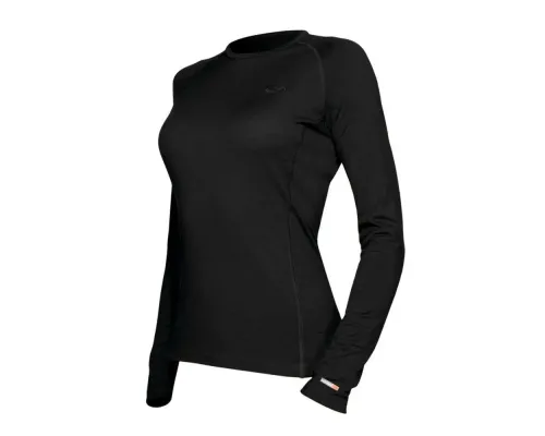 Футболка з довгим рукавом Icebreaker, BF 200 Chakra Zip, black, XS