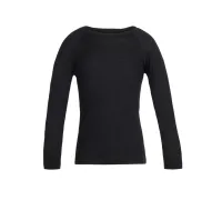 Футболка з довгим рукавом Icebreaker Kids 200 Oasis LS Crewe Black, розмір 2 (арт.104 501 001 02)