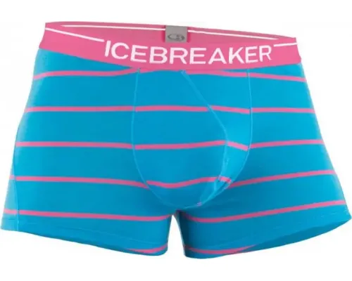 Труси чоловічі Icebreaker, BF 150 Anatomica Boxer Stripe, aegean/shocking, S