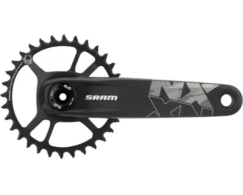 Шатуни Sram, SRAM NX Eagle DUB 12s 165 w Direct Mount 32t X-SYNC 2 Steel Chainring Black (DUB Cups/Bearings Not Included)