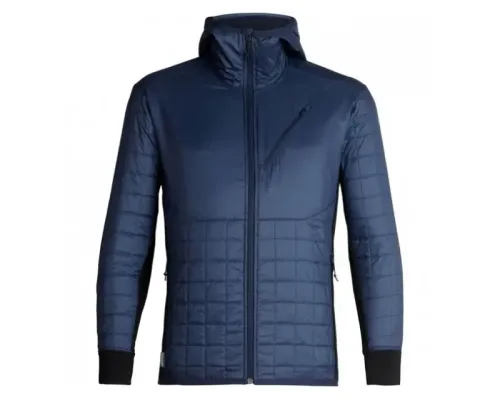 Куртка чоловіча Icebreaker, Helix LS Zip Hood, midnight navy, M