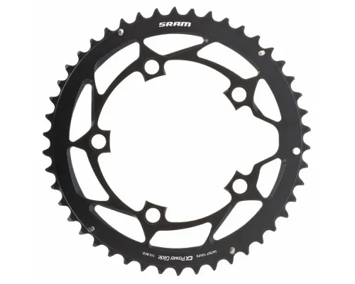 Зірка шатуна Sram, POWERGLIDE CRING ROAD 46T 10S 110 AL4BLK S-PIN BB30