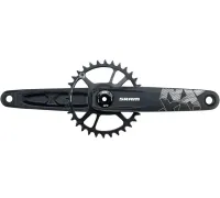 Шатуни Sram, SRAM Crank NX Eagle Fat Bike 4" DUB 12шв 175 Direct Mount Зірка 30t X-SYNC 2 Steel Black 