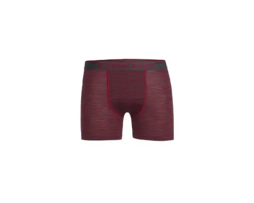 Труси чоловічі Icebreaker, BF 150 Anatomica Boxers stripe, oxblood/jet hthr, S