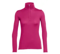 Футболка з довгим рукавом Icebreaker, BF 260 Tech Top LS Half Zip, magenta, S (арт.100 524 J78 S)